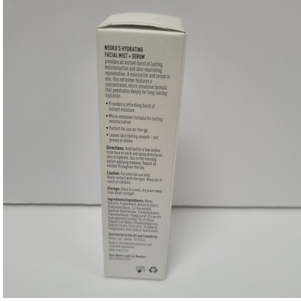New NEORA Hydrating Facial Mist Serum 2 Oz NIB - Picture 2 of 5